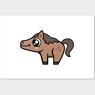 Cute Brown Horse Posters and Art